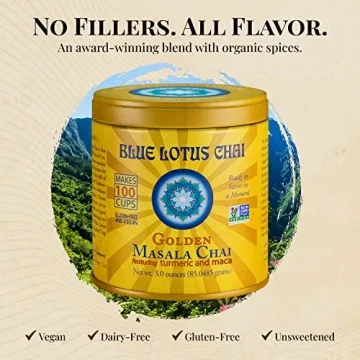 Blue Lotus Golden Masala Chai - 100 Cups of Authentic Flavor