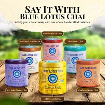 Blue Lotus Golden Masala Chai - 100 Cups of Authentic Flavor