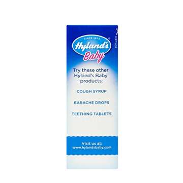 Hyland's Baby Tiny Cold Tablets, Nighttime, Infant and Baby Cold Medicine, Decongestant, Runny Nose, Cough, & Occassional Sleeplessness Relief Due to Colds, 125 Quick-Dissolving Tablets
