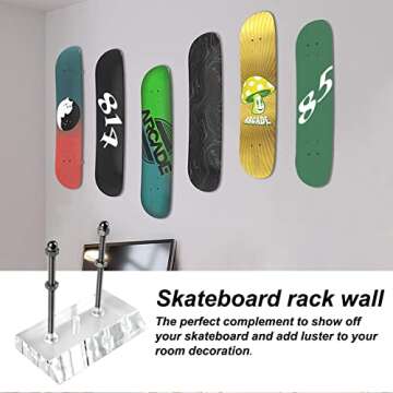 BUIYLV Skateboard Hanger Wall Mount Rack for Display