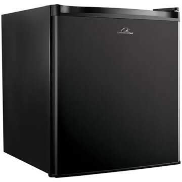 Compact Single Door Mini Fridge - Efficient & Quiet Cooling