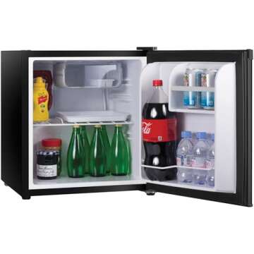 Compact Single Door Mini Fridge - Efficient & Quiet Cooling