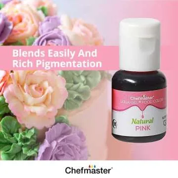 Chefmaster - Natural Liqua-Gel Food Coloring Kit - Natural Gel Food Coloring - 4 Count Pack - Plant-Based Ingredients, Naturally Vibrant Colors, Blends Easily - Made in the USA