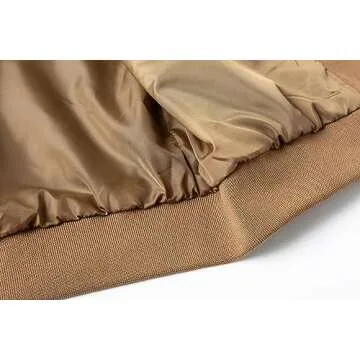 XiaoYouYu Men's Bomber Jacket Fashion Stylish Lightweight Windbreaker Spring Fall Casual Jackets for Men Coffee X-Large