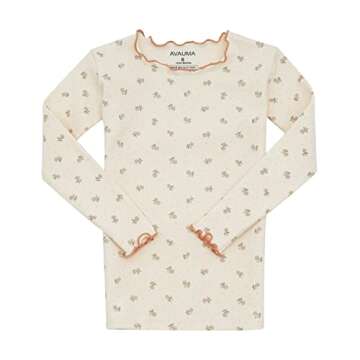 AVAUMA Baby Boys Girls Pajama Set - Cute Toddler Sleepwear (6M-7T) Ruffled Shirring