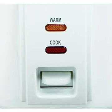 Proctor Silex Rice Cooker & Food Steamer, 8 Cups Cooked (4 Cups Uncooked), White (37534NR)