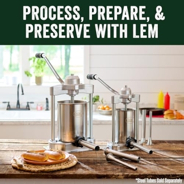 LEM Mighty Bite 5LB Stainless Steel Sausage Stuffer