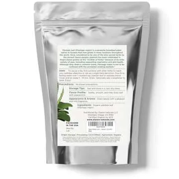 Organic Plantain Leaf 4 oz. (113g), USDA Certified Organic Dried Broadleaf Plantain Leaf Tea, Organic Plantain Herb, Dried Plaintain Herb, Cut & Sifted