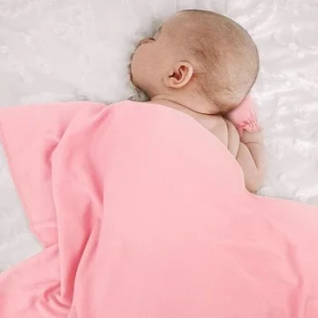Soft DRESHOW BQUBO Newborn Receiving Blanket Bow Hat Gloves Set