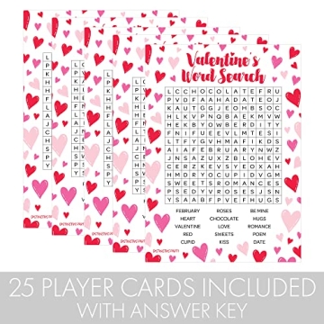 DISTINCTIVS Valentine's Day Classroom Party Game Collection