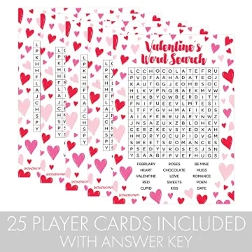 DISTINCTIVS Valentine's Day Classroom Party Game Collection