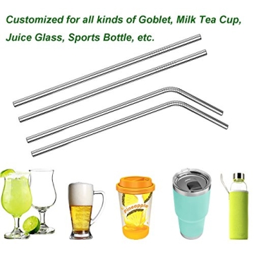 VEHHE Stainless Steel Reusable Straws for Tall Tumblers