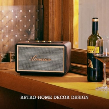 Lonzuer Retro 80W Loud Bass Bluetooth Speaker - Wireless