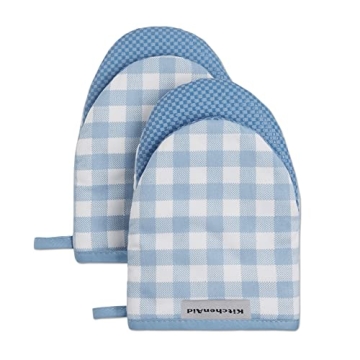 KitchenAid Gingham Mini Oven Mitt Set - Stylish & Durable