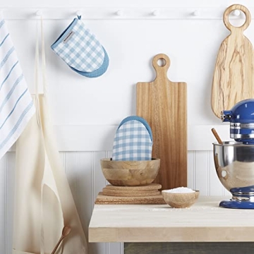 KitchenAid Gingham Mini Oven Mitt Set - Stylish & Durable