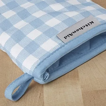 KitchenAid Gingham Mini Oven Mitt Set - Stylish & Durable
