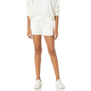 Chic Elaina French Terry Sweatshort for Women - Ivory