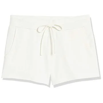 Chic Elaina French Terry Sweatshort for Women - Ivory