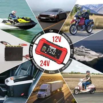 Smart 15-Amp Battery Charger for Cars and Boats