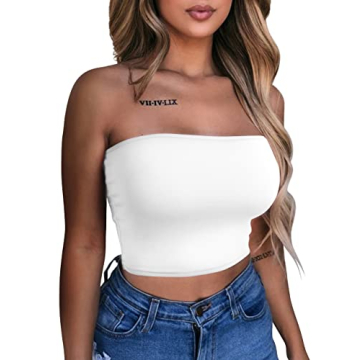 LAGSHIAN Women's Sexy Crop Top - Sleek & Stylish Tube Top