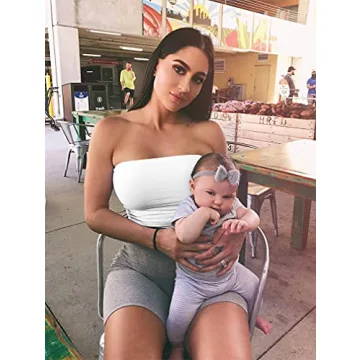 LAGSHIAN Women's Sexy Crop Top - Sleek & Stylish Tube Top