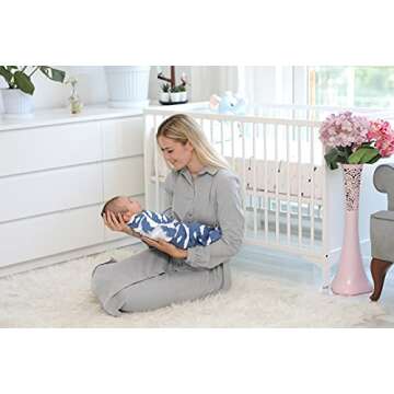 BaeBae Goods Adjustable Baby Swaddle Blanket Set - Soft Cotton