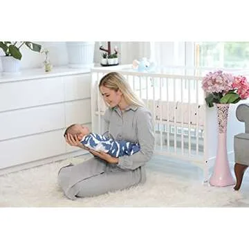 BaeBae Goods Adjustable Baby Swaddle Blanket Set - Soft Cotton