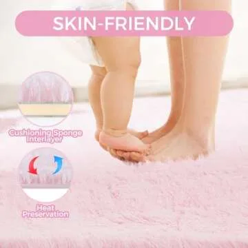 Ultra Soft Shaggy Rug for Kids and Home Decor