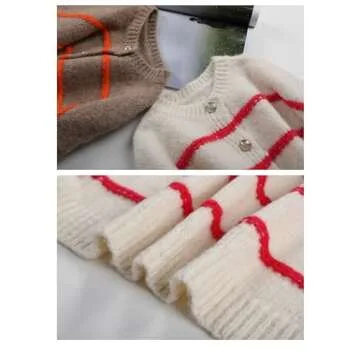 Chic QIBABU Women's Striped Cardigan for Every Season