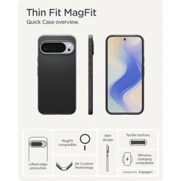 Spigen Thin Fit MagFit Case for Pixel 10 Series - Black
