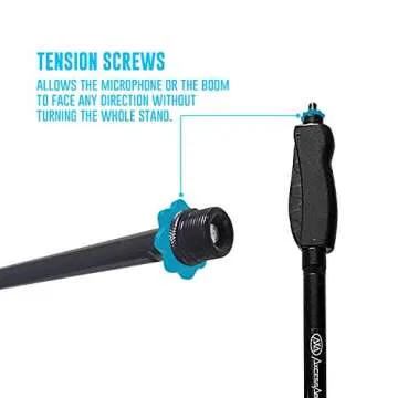 AxcessAbles Quick Release Microphone Stand for Performers