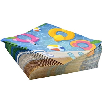 Gift Boutique Pool Party Supplies Set for 24 Guests