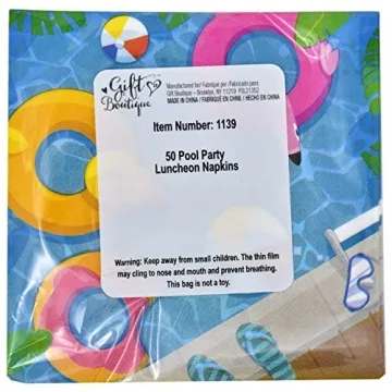 Gift Boutique Pool Party Supplies Set for 24 Guests