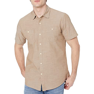 Amazon Essentials Men's Regular-Fit Poplin Shirt - Comfort & Style