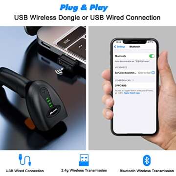 Efficient Bluetooth Wireless Barcode Scanner for All Use