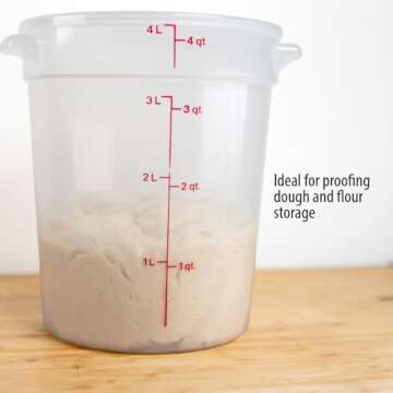 Cambro Food Storage Containers with Lids (BPA-Free) - 4 Quart Food Storage Container (2 Pack)