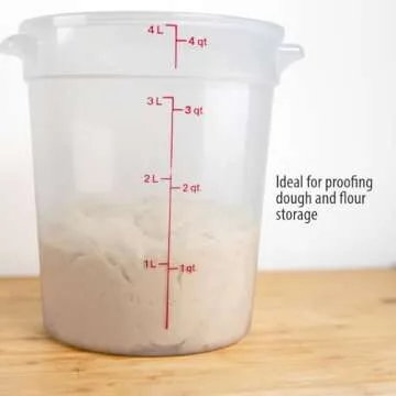 Cambro Food Storage Containers with Lids (BPA-Free) - 4 Quart Food Storage Container (2 Pack)