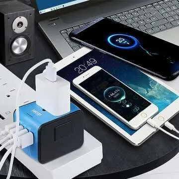 HAOZI All-in-one Universal Travel Adapter With 4 USB Ports