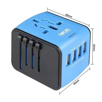 HAOZI All-in-one Universal Travel Adapter With 4 USB Ports