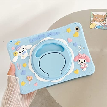 Cute iPad Case for Girls with Rotating Kickstand