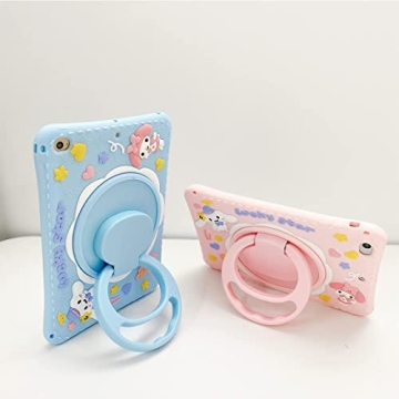 Cute iPad Case for Girls with Rotating Kickstand