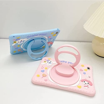 Cute iPad Case for Girls with Rotating Kickstand