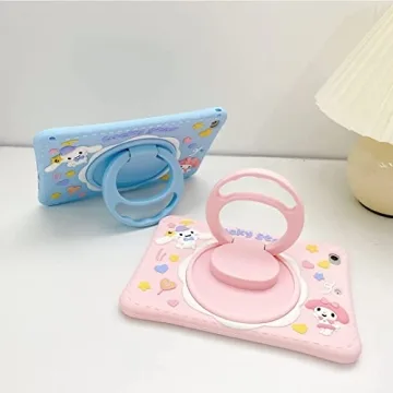 Cute iPad Case for Girls with Rotating Kickstand