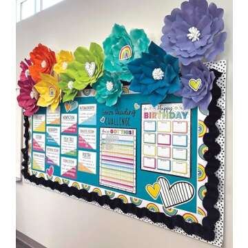 Schoolgirl Style - Twinkle Twinkle You're A STAR! Painted Dots Straight Borders