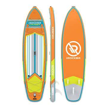 iROCKER Cruiser Inflatable Paddle Board - 10'6" Premium SUP