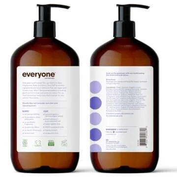 Everyone Nourishing Hand and Body Lotion, 32 Ounce (Pack of 2), Lavender and Aloe, Plant-Based Lotio...