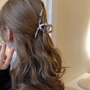 Large Metal Acetate Hair Claw Clips for Women