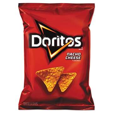 Doritos Nacho Cheese Tortilla Chips - 64 Count Pack of 1.75 Oz Bags