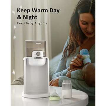 Water Warmer HEYVALUE Baby Bottle Warmer with Night Light