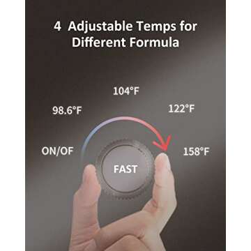 Water Warmer HEYVALUE Baby Bottle Warmer with Night Light